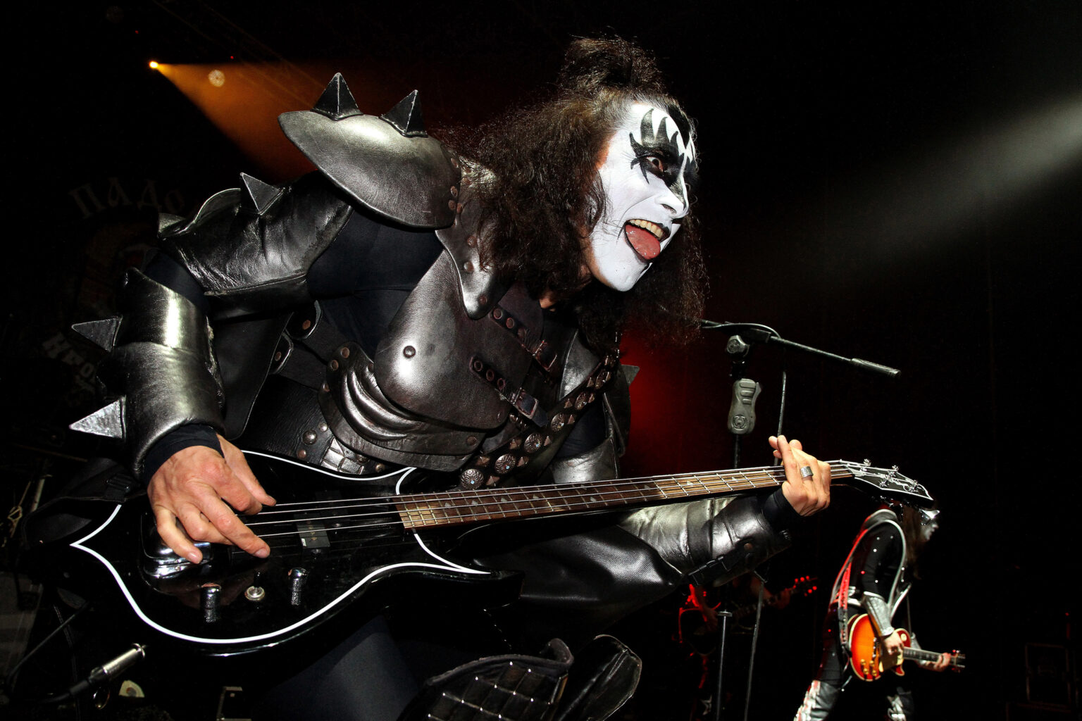 KISS tribute band concert bond during the biker's festival