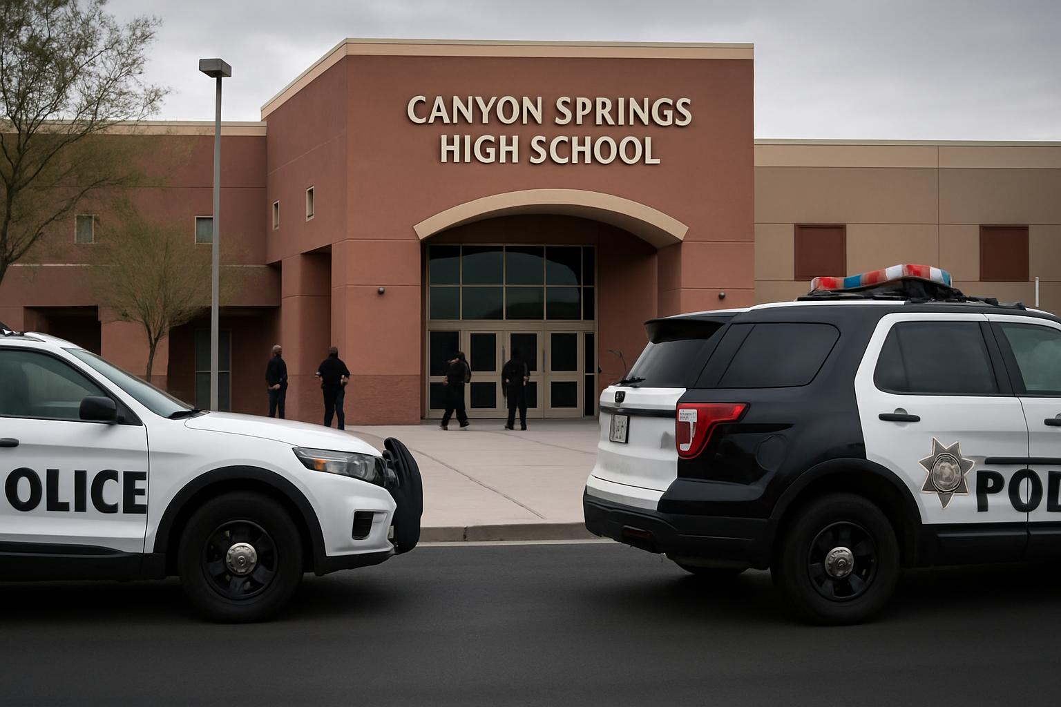 Two Arrested After Firearms Recovered at Canyon Springs High School